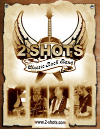 2-Shots Classic Rock Band logo image