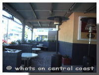The terrace at Jacks Bar and Grill - whatsoncentralcoast image